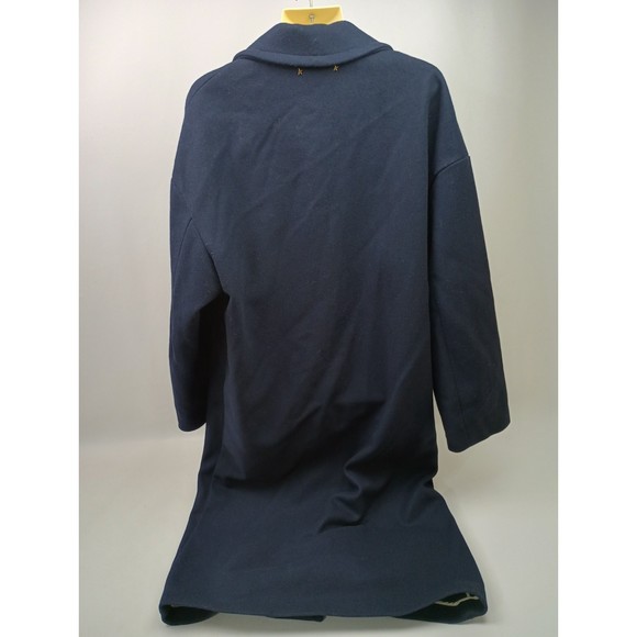 Golden Goose Women's Navy Blue 2B Oversize Virgin Wool Blend Coat Size 42 IT - Picture 4 of 8